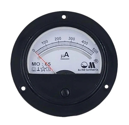 DC MICROAMMETER (MODEL MO-65 ROUND PANEL METER)