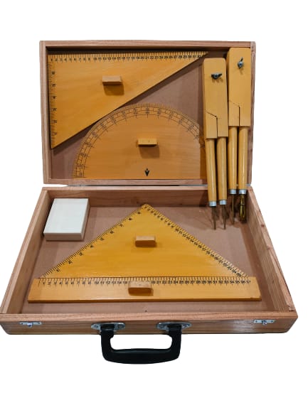 Geometrical Instrument Box (Wooden) – scientifickart