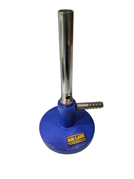 Bunsen Burner Without  Stopcock Heavy Base & Brass Pipe