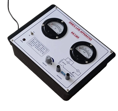 Ohm's Law Apparatus With Power Supply | 2 Round Meter