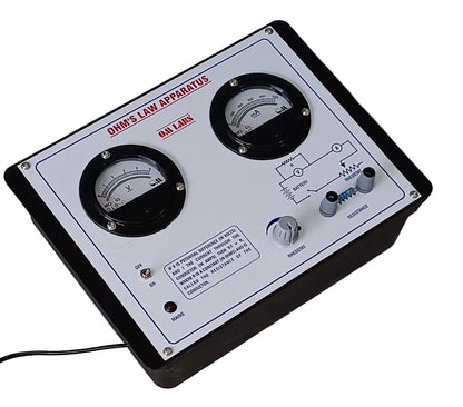 Ohm's Law Apparatus With Power Supply | 2 Round Meter
