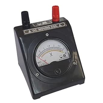 DC Voltmeter Mo-65 Top Terminal Round Black Meter