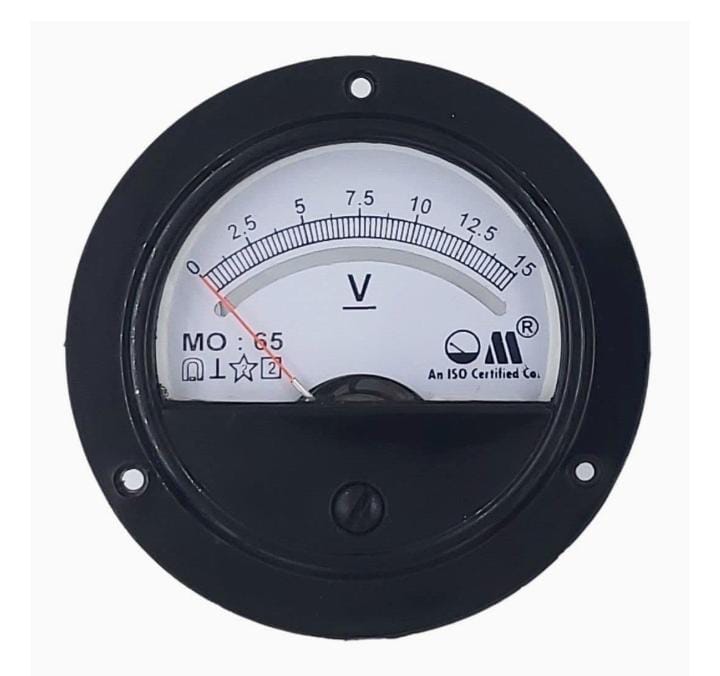 DC VOLTMETER (MODEL MO-65 ROUND PANEL METER)
