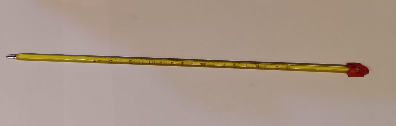 THERMOMETER (MERCURY) 12" (-10 to 360C) 2/1 DEGREE