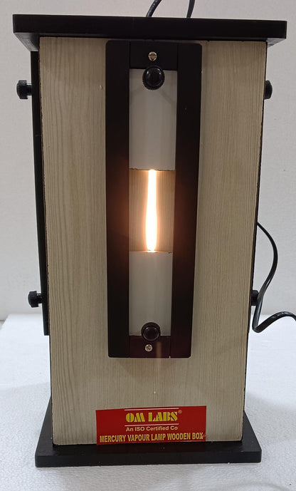 Mercury Vapour Lamp Wooden Box with Lamp 160W