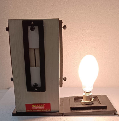 Mercury Vapour Lamp Wooden Box with Lamp 160W
