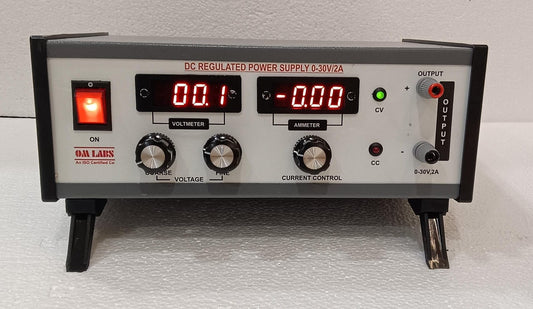 DC Regulated Power Supplies With 2 Digital Meter (0-30V/2ADC)