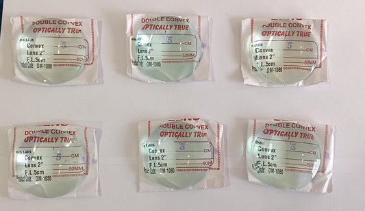 Convex Lens 2" (Set Of 6 Pcs)