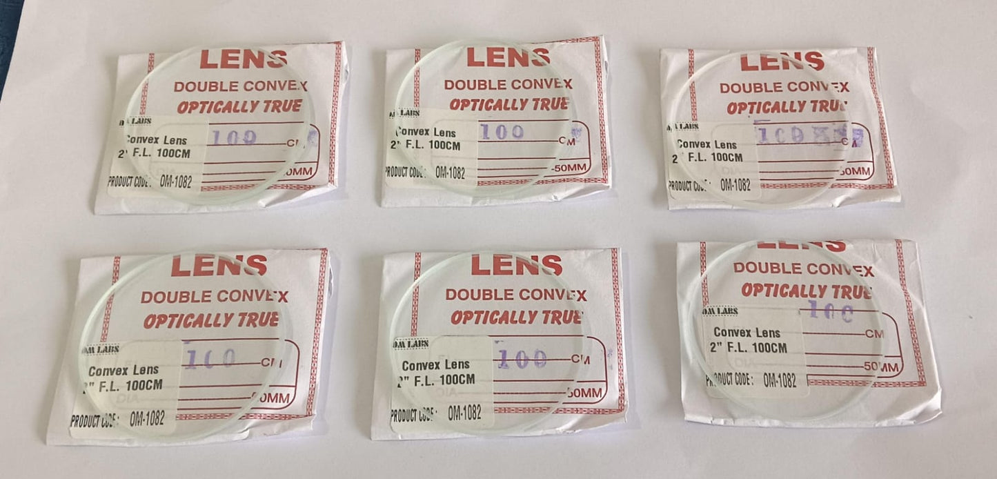 Convex Lens 2" (Set Of 6 Pcs)