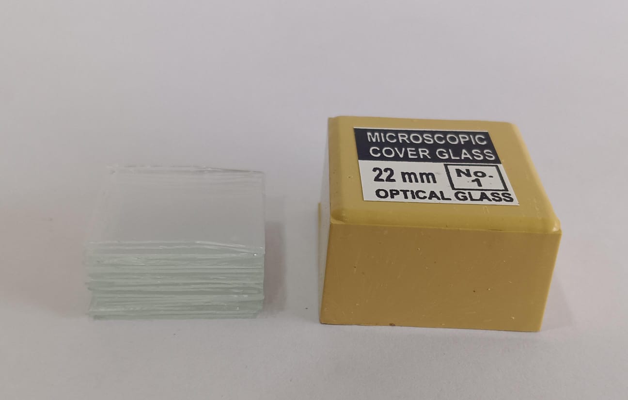 Coverslip Microscopic Cover Glass Size: 22mm(20 pkt. in one box)
