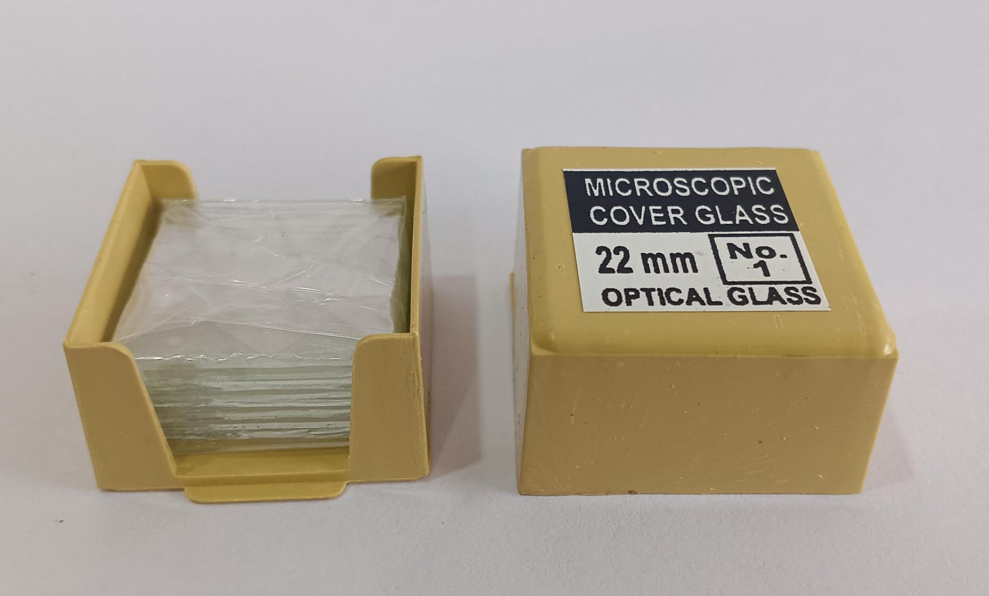 Coverslip Microscopic Cover Glass Size: 22mm(20 pkt. in one box)
