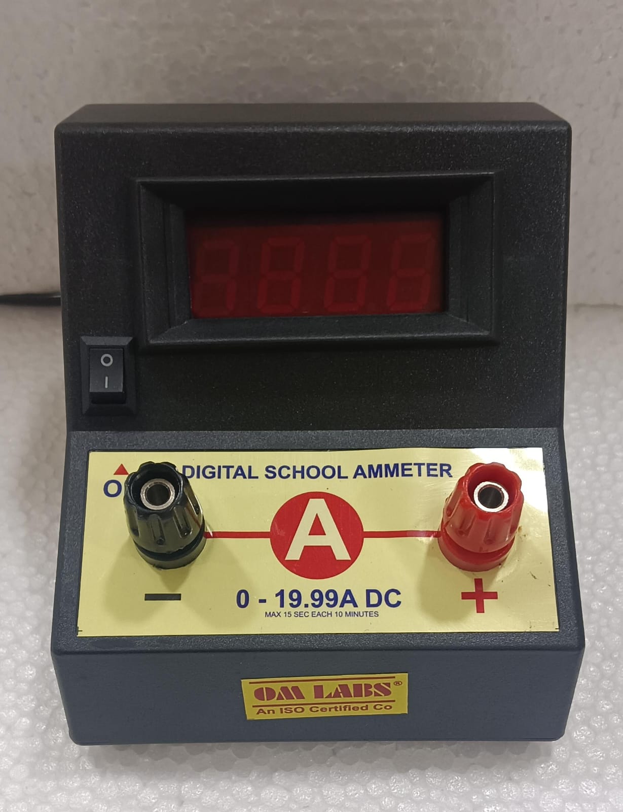 20A DC Digital Black Stand Meter LED Type