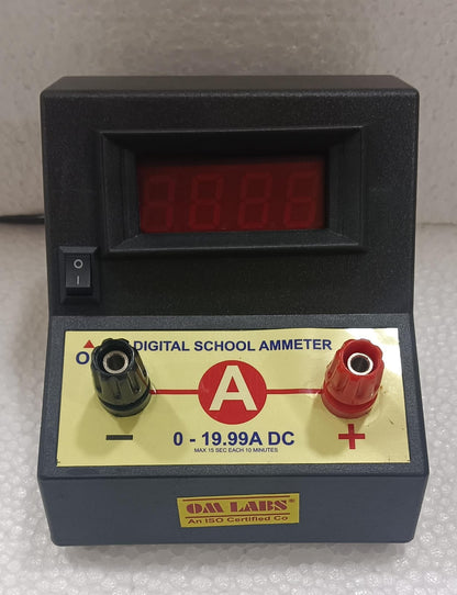 20A DC Digital Black Stand Meter LED Type