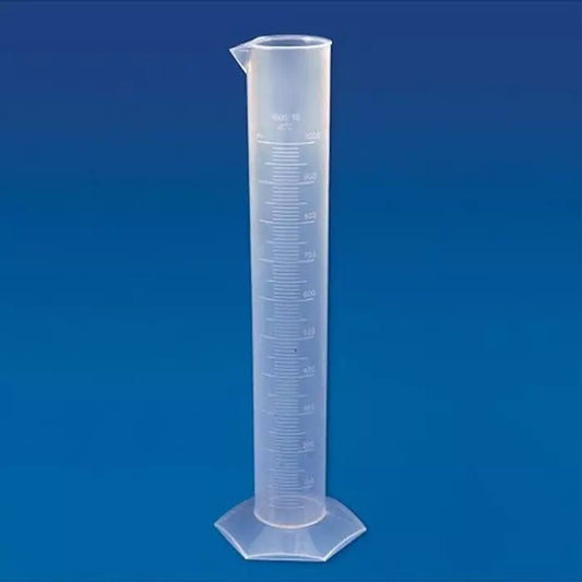 Measuring Cylinder Hexagonal 500ml Set | Brand: Poly Lab | Set of 4 Pcs