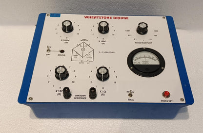 Wheatstone Bridge With Galvanometer & Inbuilt Power Supply Plastic Box