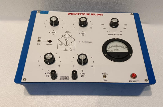 Wheatstone Bridge With Galvanometer & Inbuilt Power Supply Plastic Box