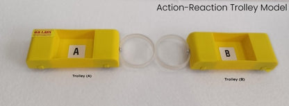 Newton's Third Law Of Motion | Action Reaction Trolley Model