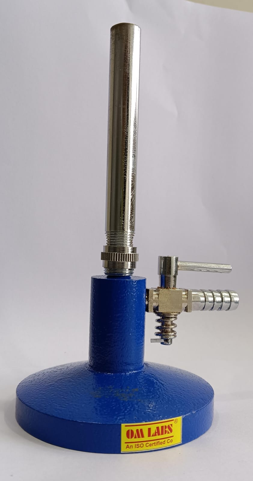 Bunsen Burner With Stopcock Heavy Base & Brass Pipe