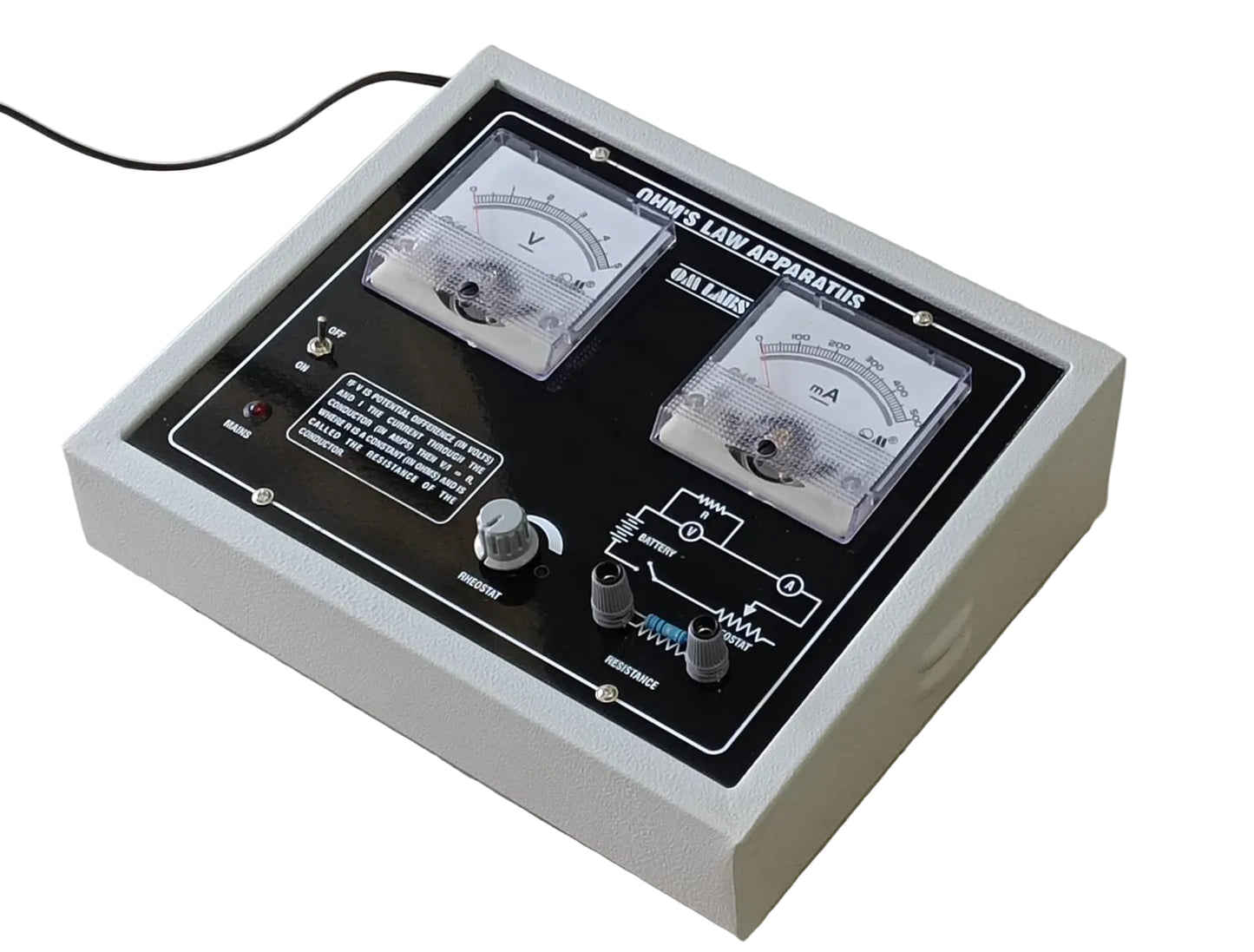 Ohm's Law Apparatus With Power Supply | 2 Square Meter