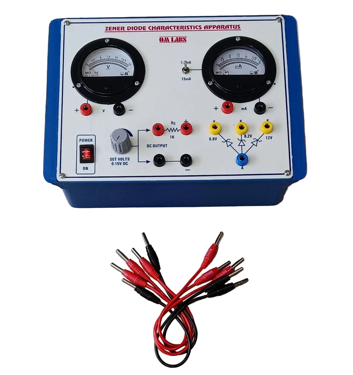Zener Diode Characteristics Apparatus | 2 Round Meter