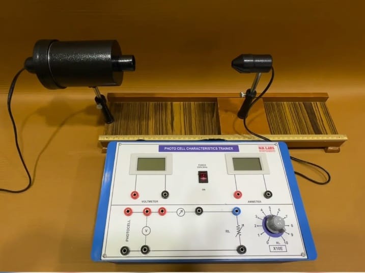 Photo Cell Characteristics Apparatus with light source Digital Meters