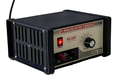IC Regulated Battery Eliminator 2-12V/3ADC | Large Plastic Box