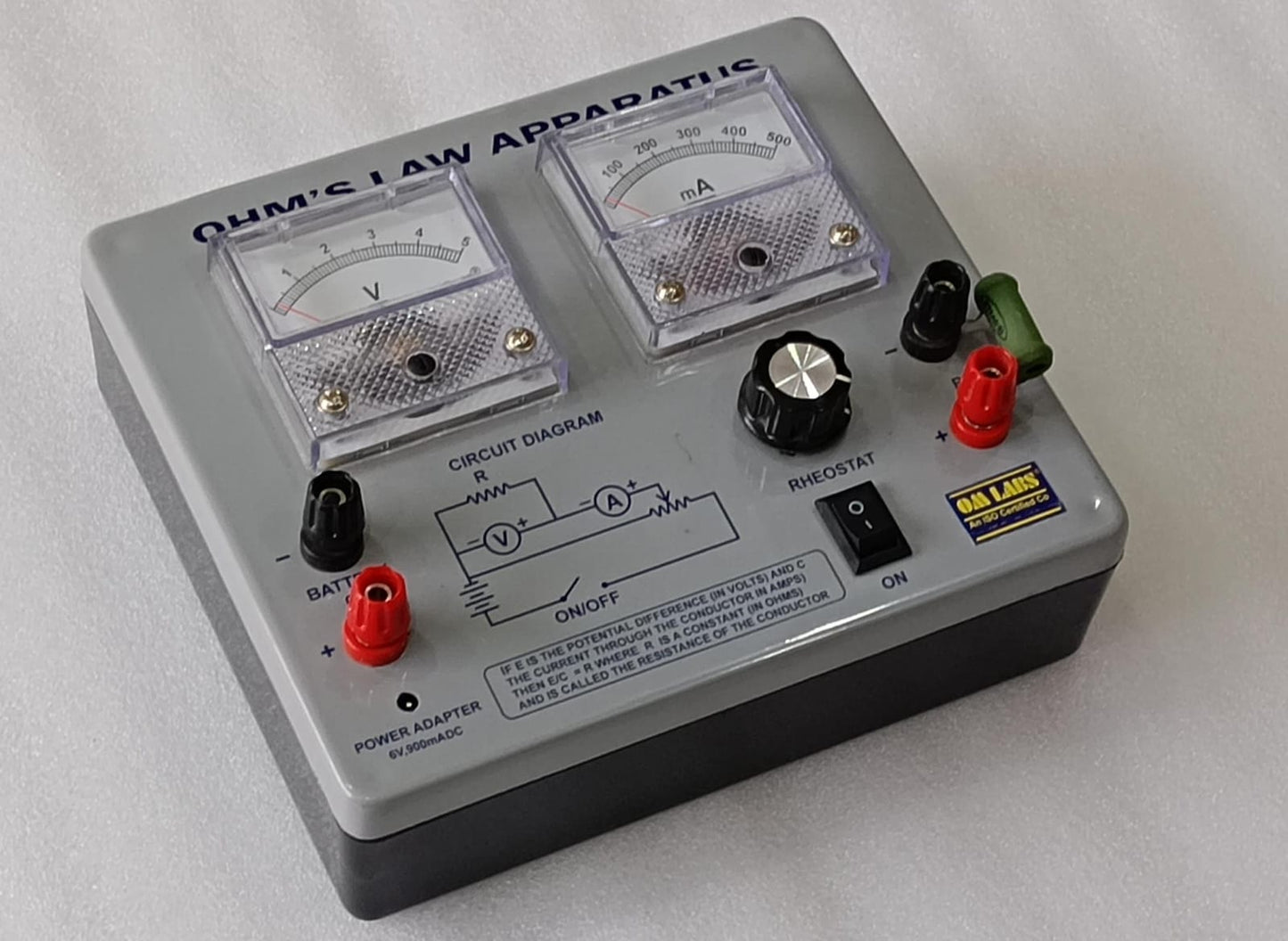 Ohm's Law Apparatus | Without Adapter