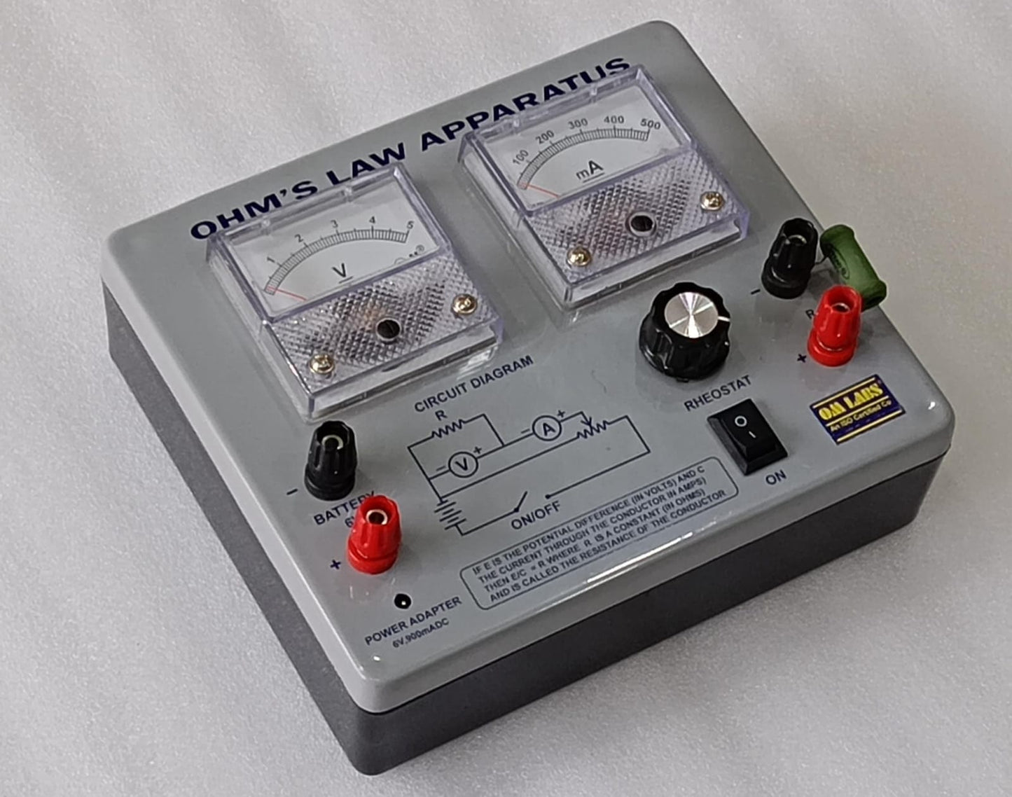 Ohm's Law Apparatus | Without Adapter