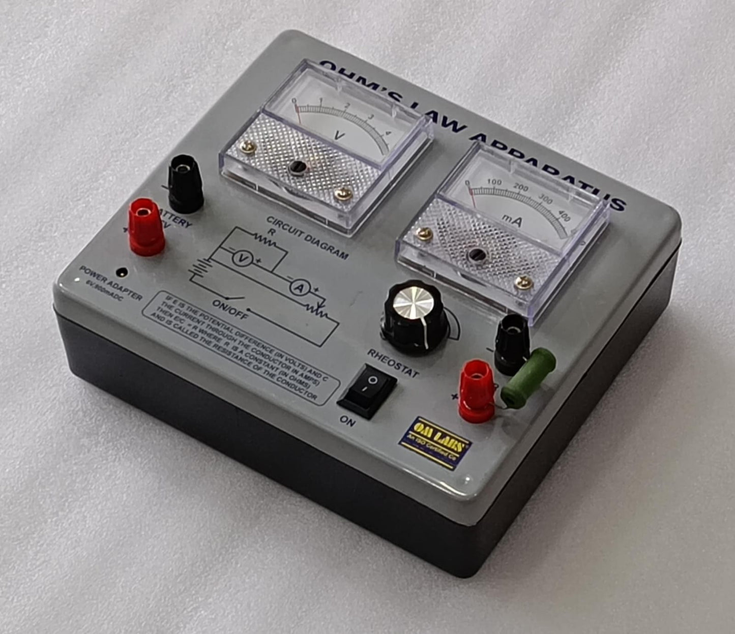 Ohm's Law Apparatus | Without Adapter
