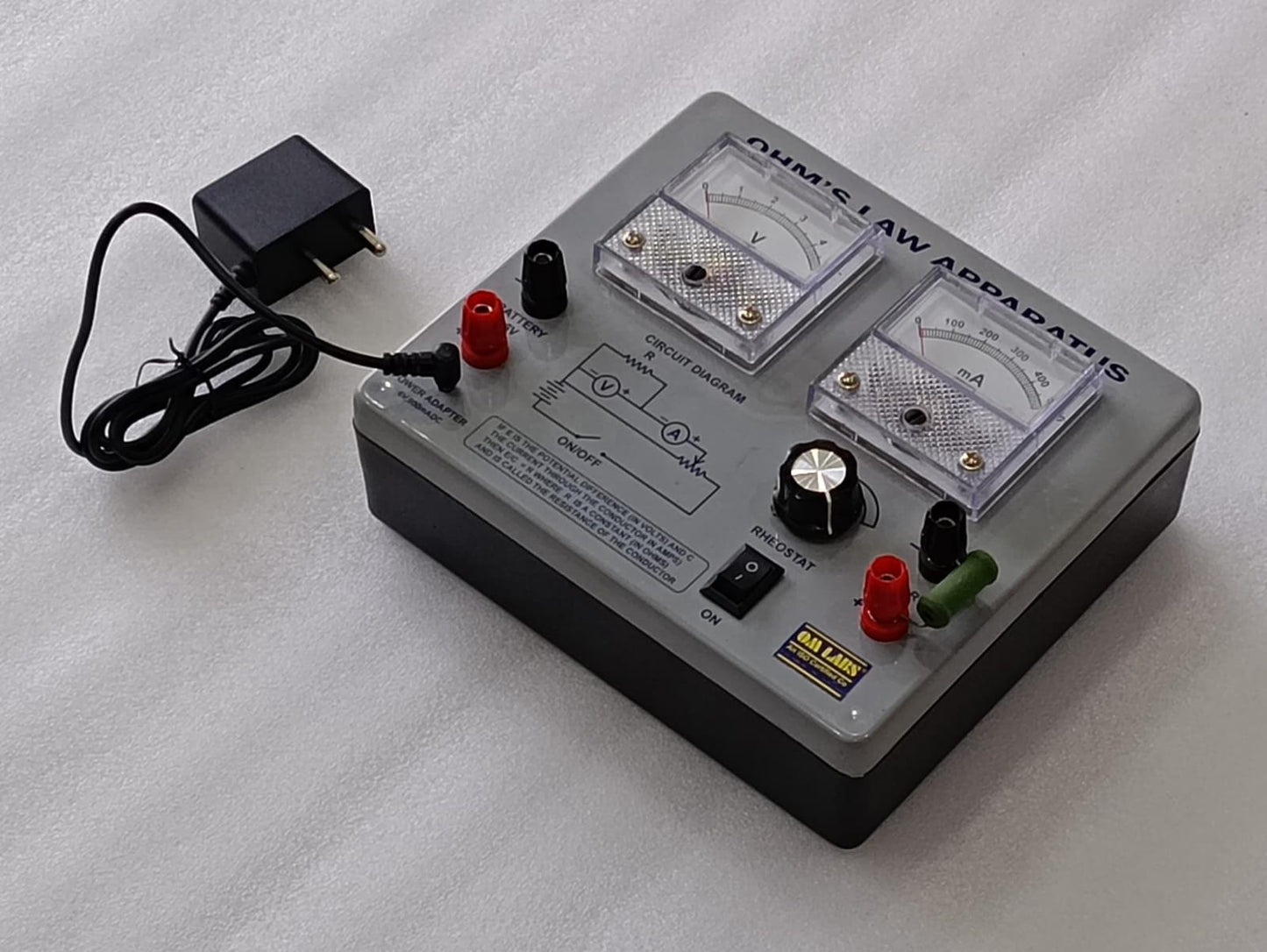 Ohm’s Law Apparatus With Adapter