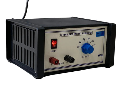 IC Regulated Battery Eliminator 2-12 V/1A DC | Large Box