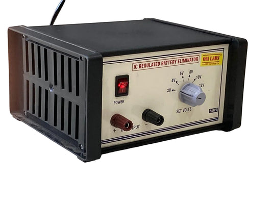 IC Regulated Battery Eliminator 2-12V/2A DC | Large Box