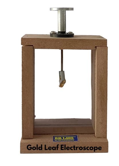 Gold Leaf Electroscope (Wooden Body)