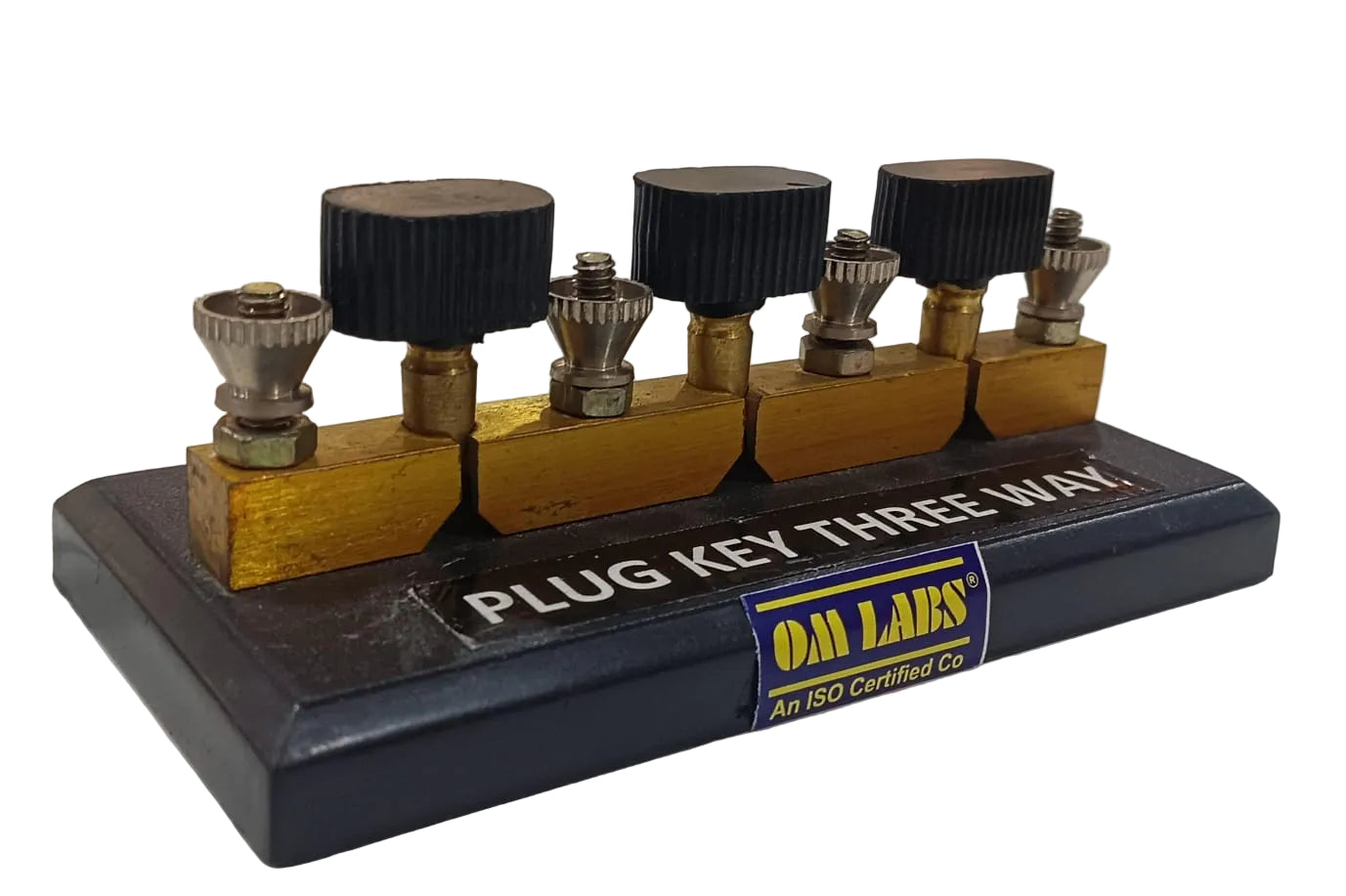 Plug Key Three Way | 9mm Brass Block