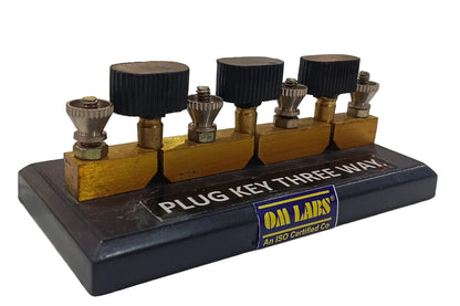 Plug Key Three Way | 9mm Brass Block
