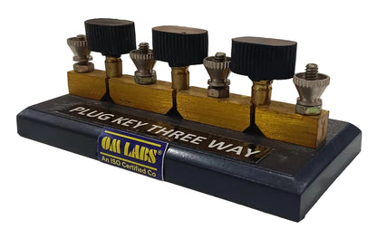 Plug Key Three Way | 9mm Brass Block