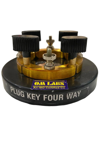 Plug Key Four Way | 9mm Brass Block