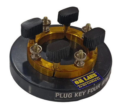 Plug Key Four Way | 9mm Brass Block