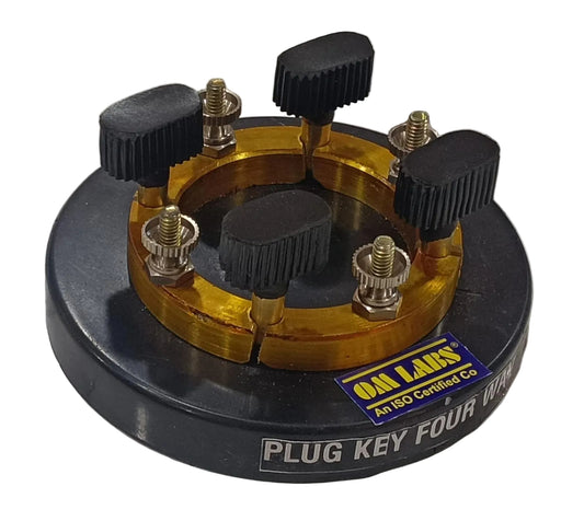 Plug Key Four Way | 9mm Brass Block