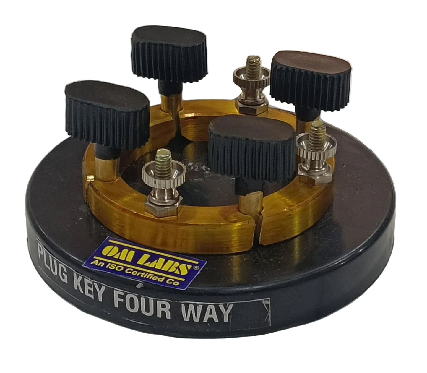 Plug Key Four Way | 9mm Brass Block