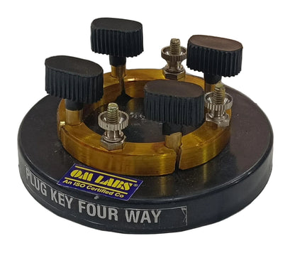 Plug Key Four Way | 9mm Brass Block
