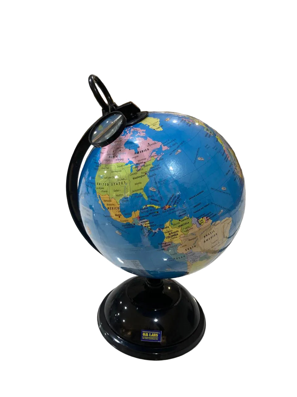 Educational World Globe Día:20cm With Magnifying Glass