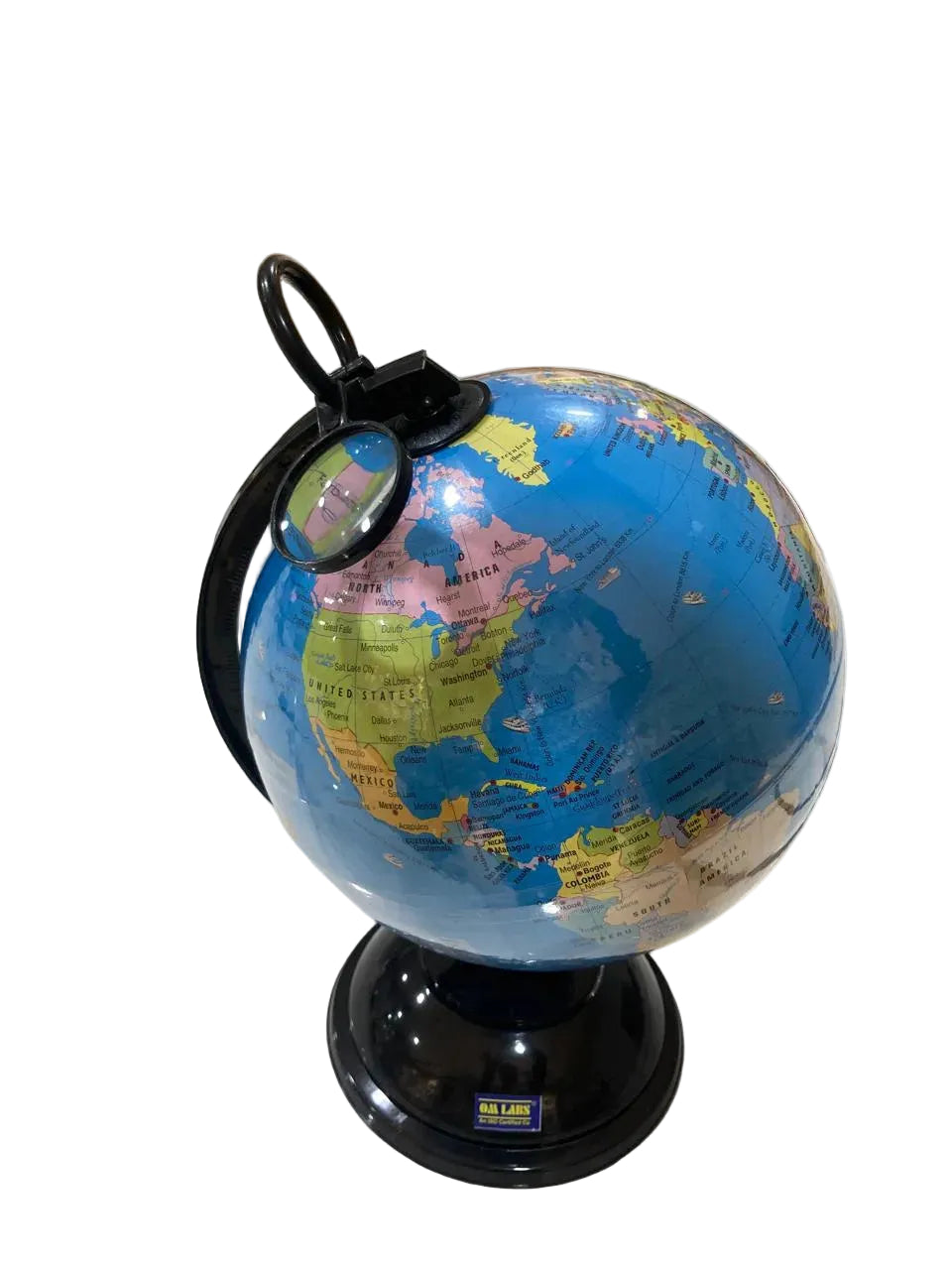 Educational World Globe Día:20cm With Magnifying Glass