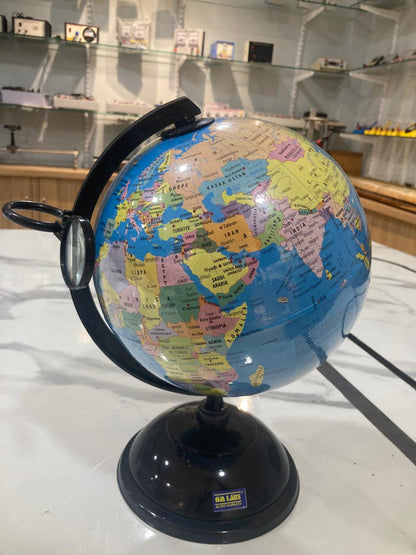 Educational World Globe Día:20cm With Magnifying Glass