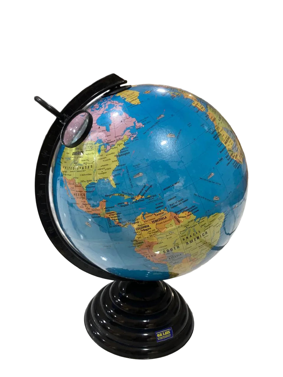 Educational World Globe Día:25cm With Magnifying Glass