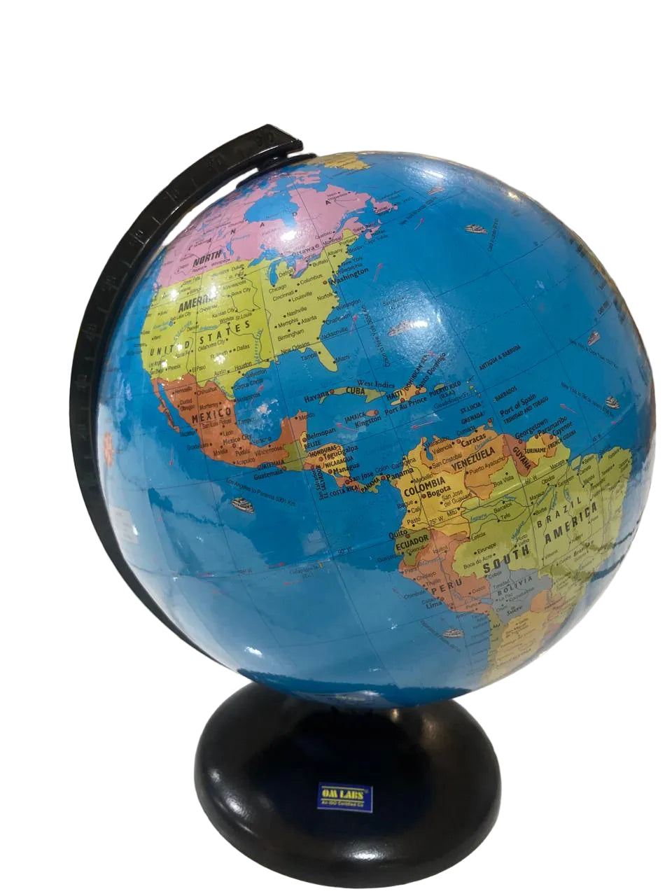 Educational World Globe Día:25cm With Metal Base