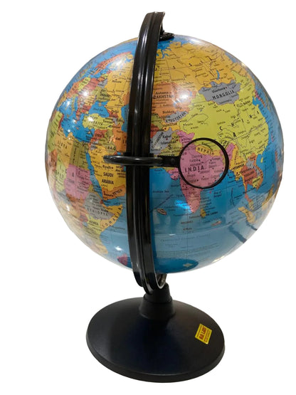 Educational World Globe Día:30cm With Magnifying Glass