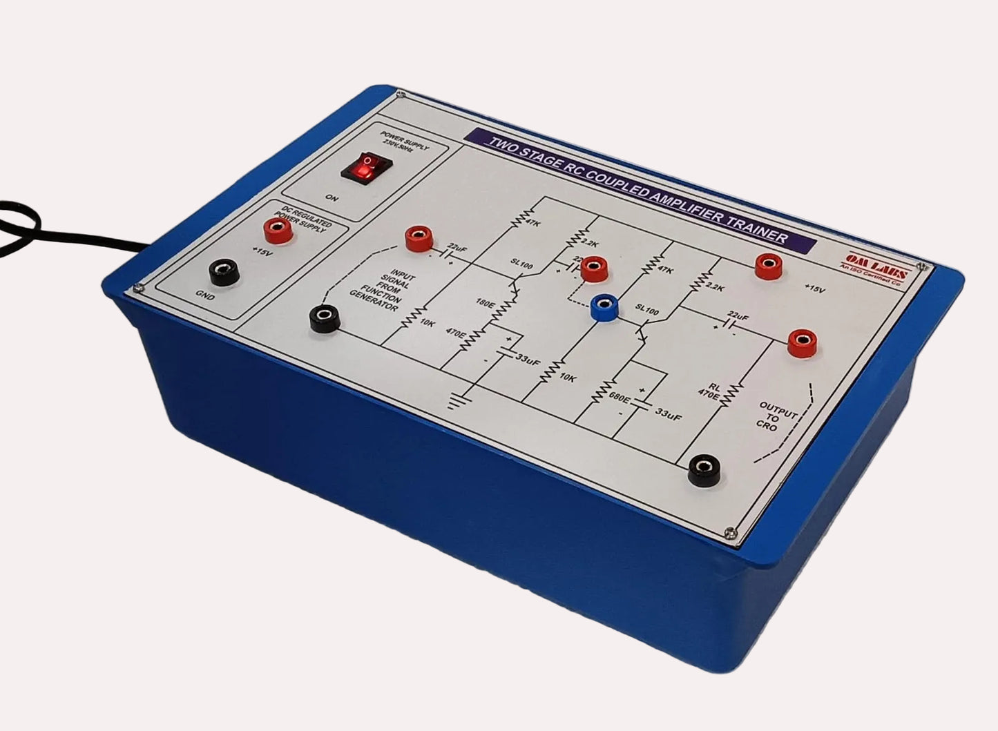 RC COUPLED AMPLIFIER TWO STAGE TRAINER