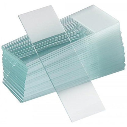 Plain Slides | Microscope Slide (Glass) 75x 25mm  1Set of 50 Pcs, (Pack. of 1 Pcs