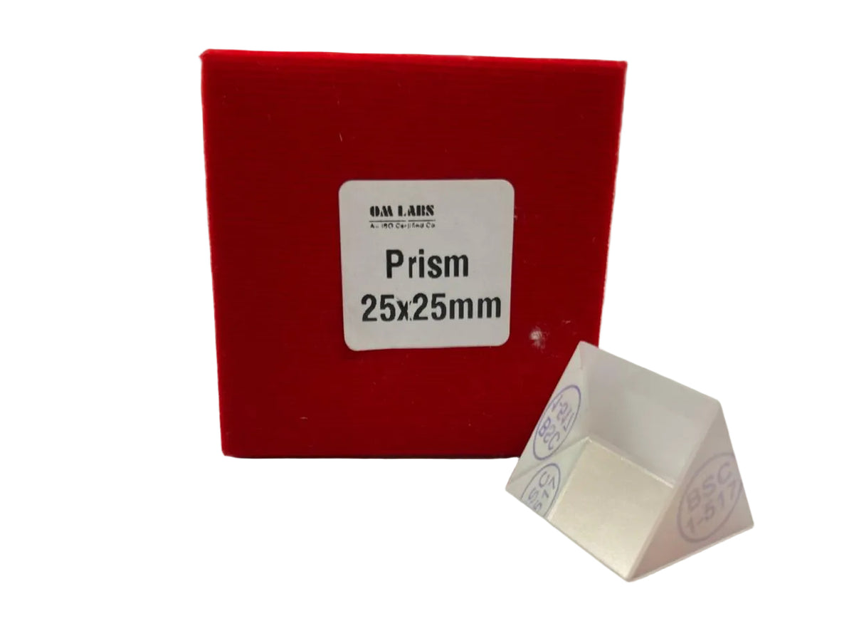 Spectro Meter Prism SIZE: 25X25mm PACKED IN VELVET BOX ( SUPERIOR)